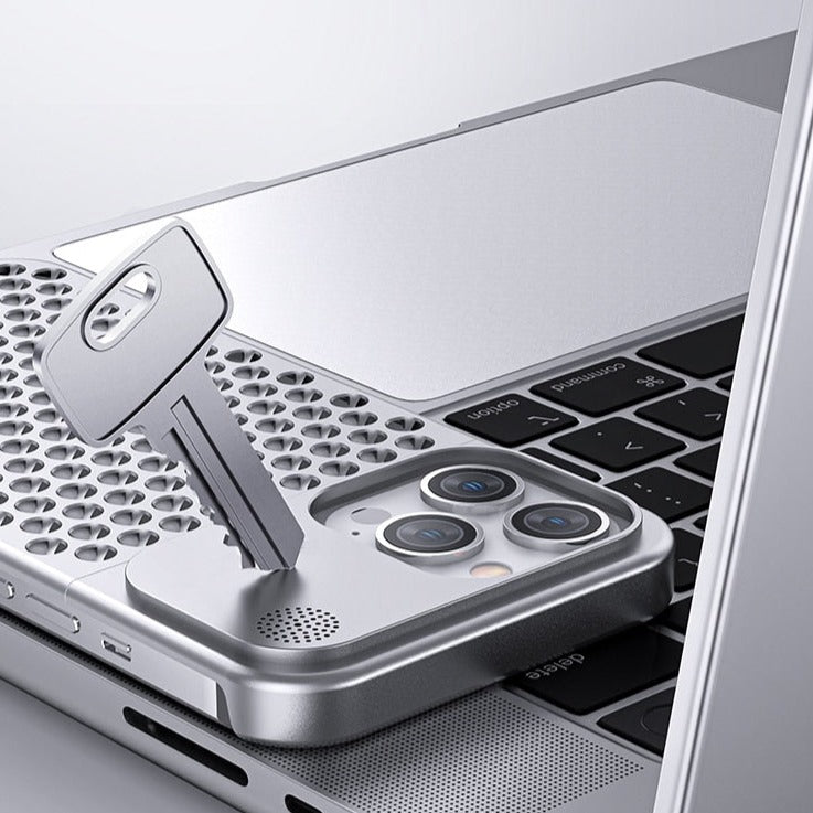 Premium Aluminum Aromatherapy Heat Dissipation iPhone Case